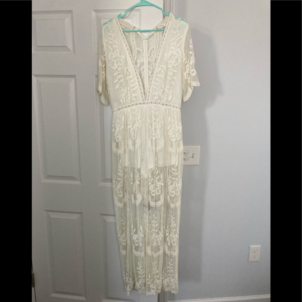 Lace Maxi/Romper-read description